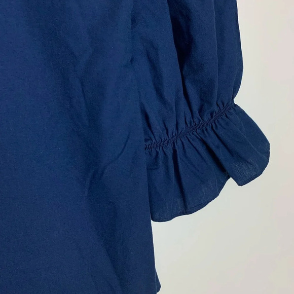 Square Dance Blouse S Ruffle MALCO MODES Rockabilly Swing 2333 Vintage 80’s USA - Picture 10 of 11